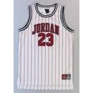 Kids Jordan 23 Basketball Jersey White Red Athletic Sportswear Size XL NWT